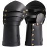 Leather Mitten Gauntlets Brass Riveted